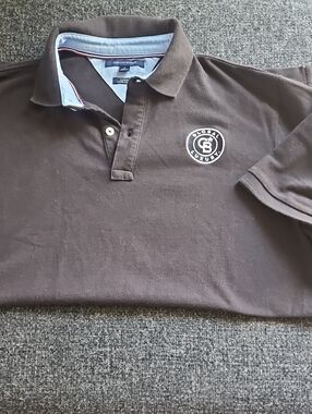 Tommy Hilfiger Blk Polo with Embroidered Chest Crest